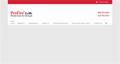 Desktop Screenshot of profiregrills.com